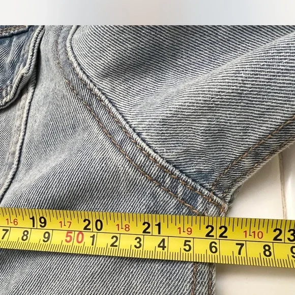 Denim Jacket with Mona Lisa Print - Picture 6 of 6